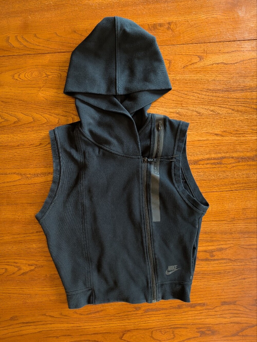 Nike Tech Fleece Full Zip Hoodie Washed Black Women's Small Hooded Jacket.